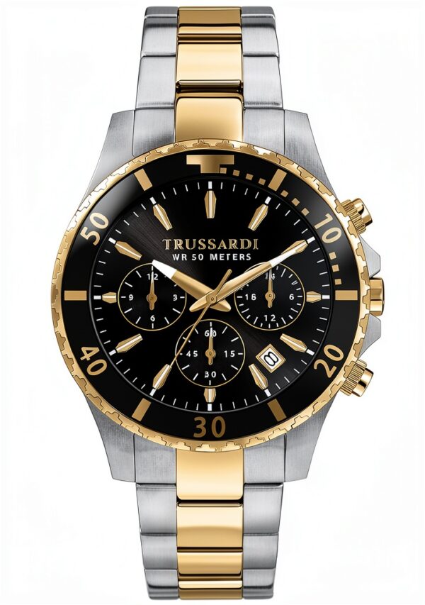 Orologio Trussardi Uomo Acciaio Quadrante Nero Quarzo-0