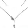 Collana Trussardi T-LOGO donna acciaio inossidabile zirconi-0