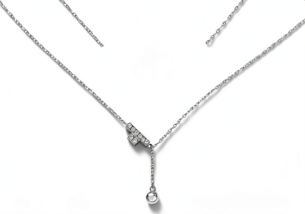 Collana Trussardi T-LOGO donna acciaio inossidabile zirconi-0