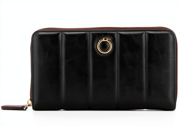 Portafoglio Trussardi Donna Nero Grande Cherry Design-0