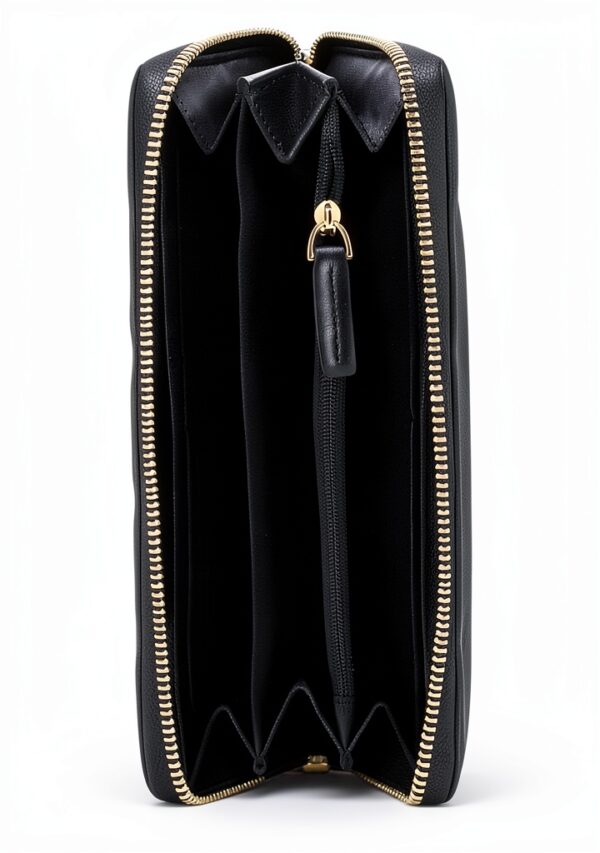 Portafoglio Trussardi Donna Nero Grande Cherry Design-2