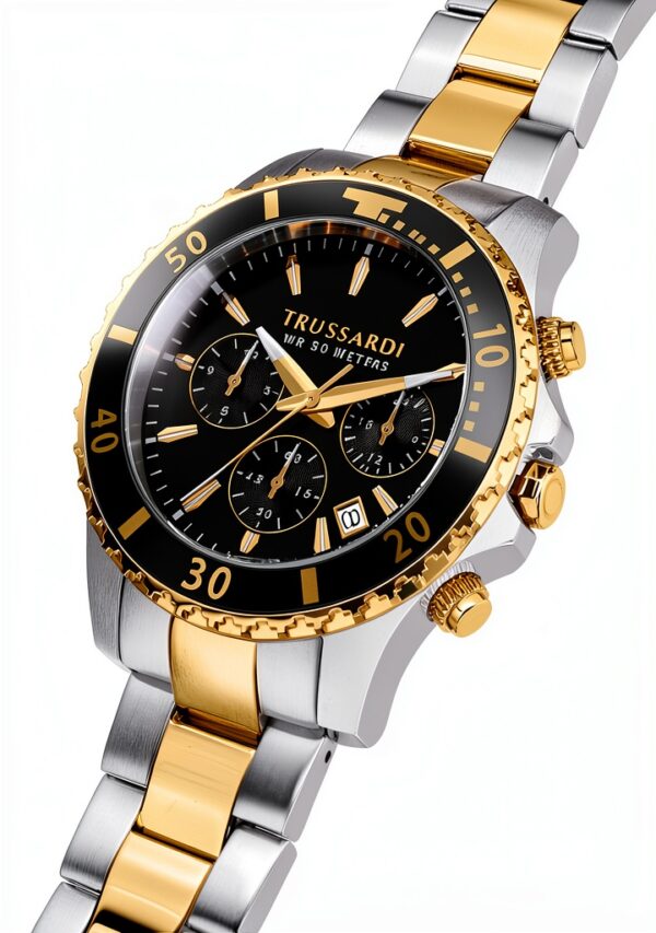Orologio Trussardi Uomo Acciaio Quadrante Nero Quarzo-4