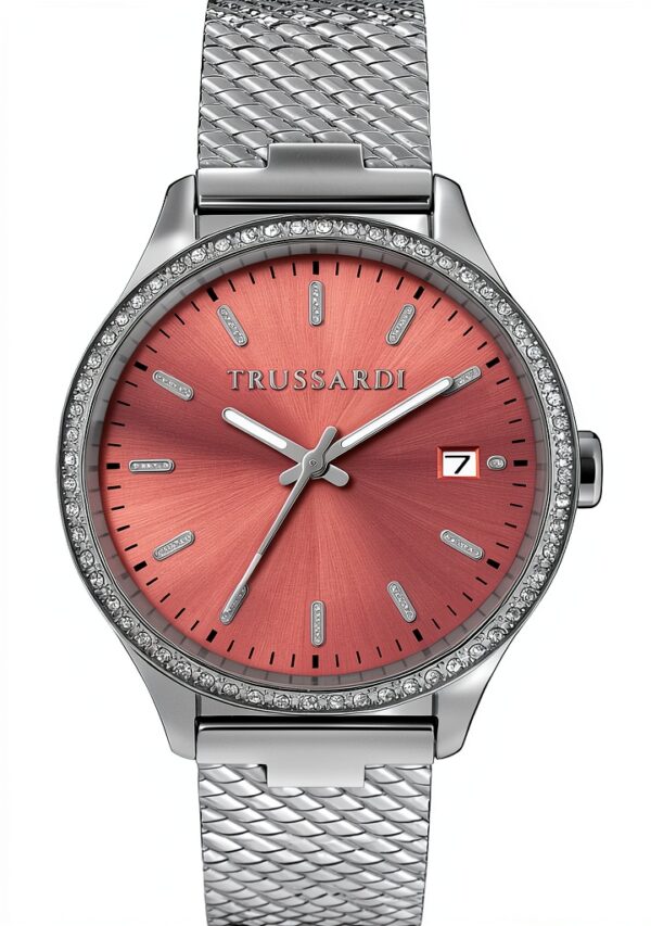 Orologio da donna Trussardi acciaio quarzo rosa dorato-0