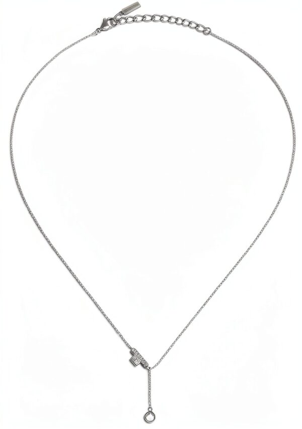 Collana Trussardi T-LOGO donna acciaio inossidabile zirconi-1
