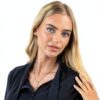 Collana Trussardi T-LOGO donna acciaio inossidabile zirconi-3