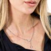Collana Trussardi T-LOGO donna acciaio inossidabile zirconi-4