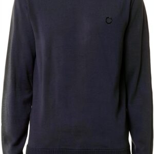 Maglione da uomo Blu Scuro Lana Merinos Classico-0