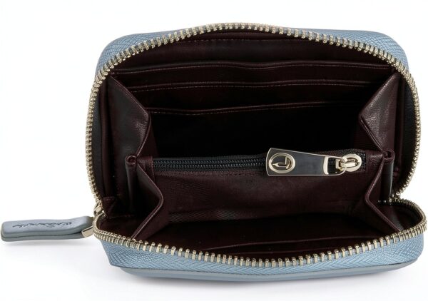 Portafoglio donna Trussardi Blue Fog in pelle-4