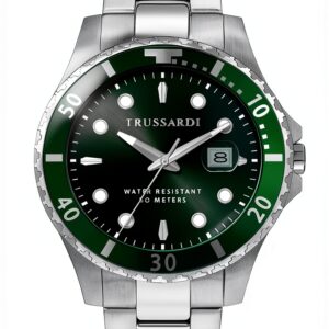 Orologio Trussardi acciaio quadrante verde 10 ATM-0