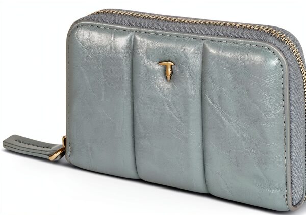 Portafoglio donna Trussardi Blue Fog in pelle-1