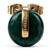 Orecchini Trussardi T-ROUND acciaio verde donna-0