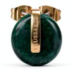 Orecchini Trussardi T-ROUND acciaio verde donna-0