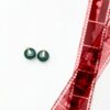 Orecchini Trussardi T-ROUND acciaio verde donna-5