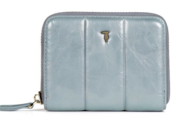 Portafoglio donna Trussardi Blue Fog in pelle-0