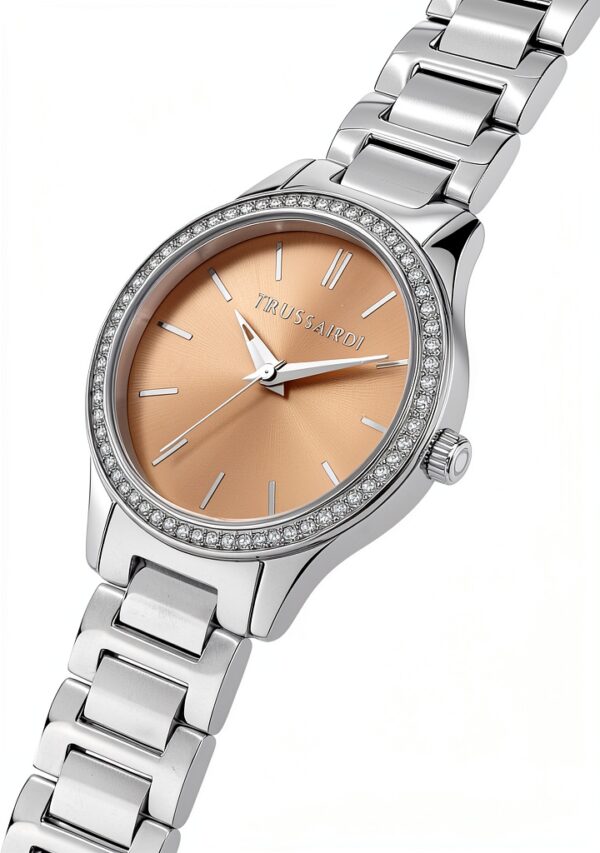 Orologio da donna Trussardi acciaio quadrante rosa 30mm R2453151521-4