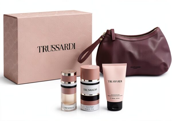 Trussardi Eau de Parfum con Silk Body e Beauty Bag 90ml/100ml-0