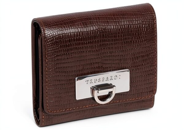 Portafoglio donna Trussardi in pelle nera modello 75W003229Y099997-3