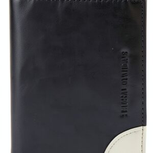 Portafoglio uomo Trussardi Jeans Billfold in pelle di vitello Blu Navy-0